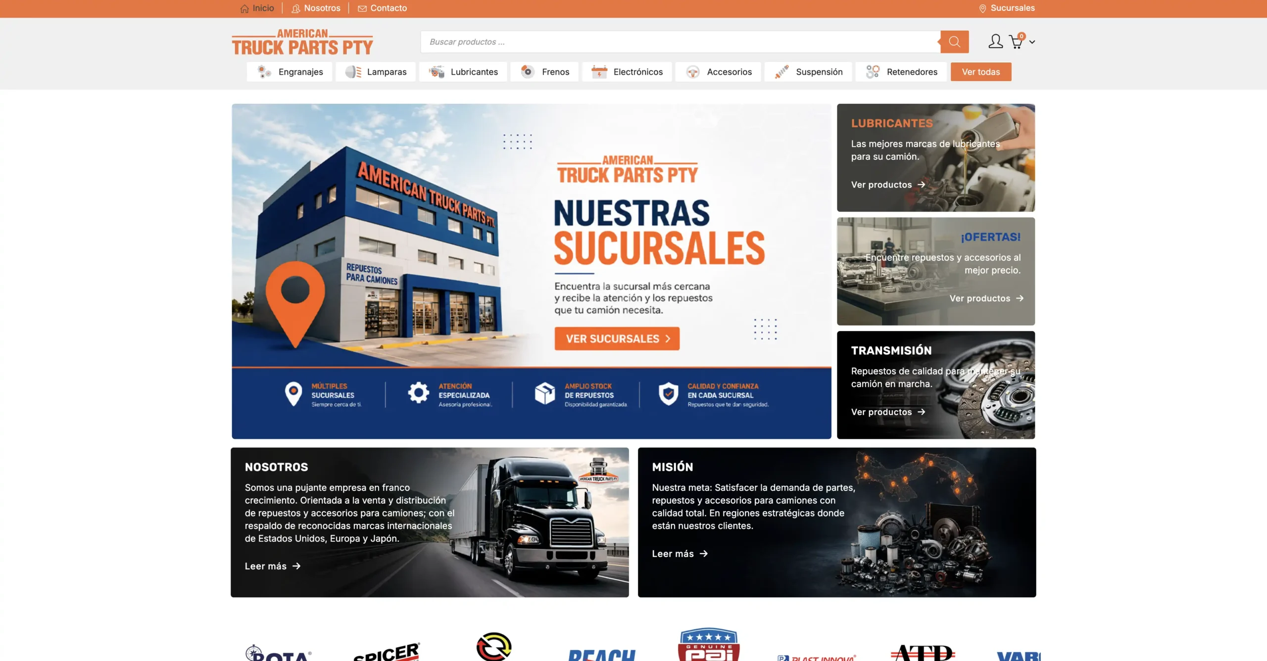 Plataforma e-commerce American Truck Parts