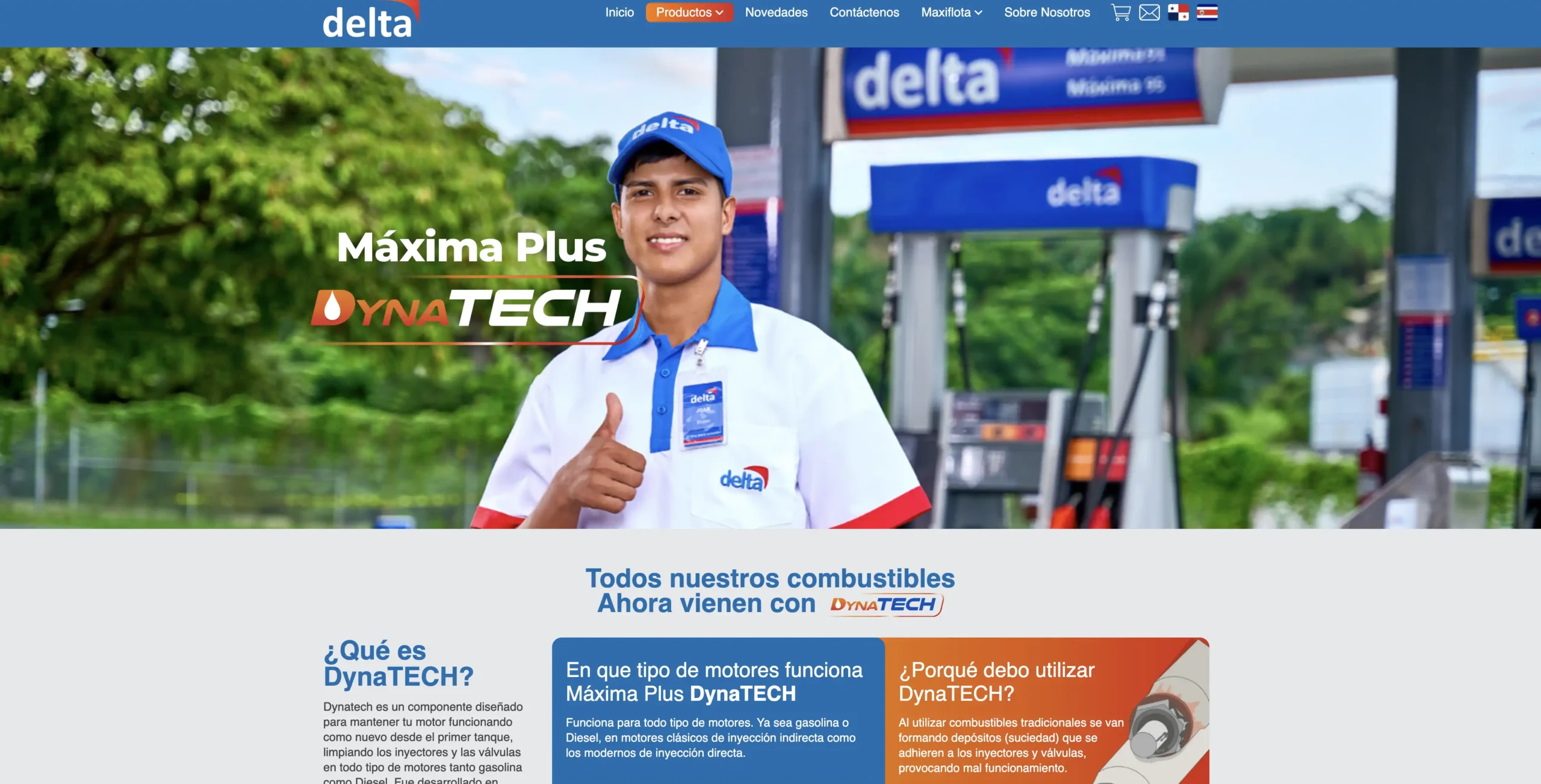 Sitio web corporativo de Petrodelta desarrollado por Web Studio Panamá
