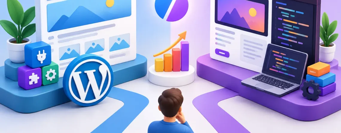 WordPress versus sitio personalizado: ¿cuál vende más?